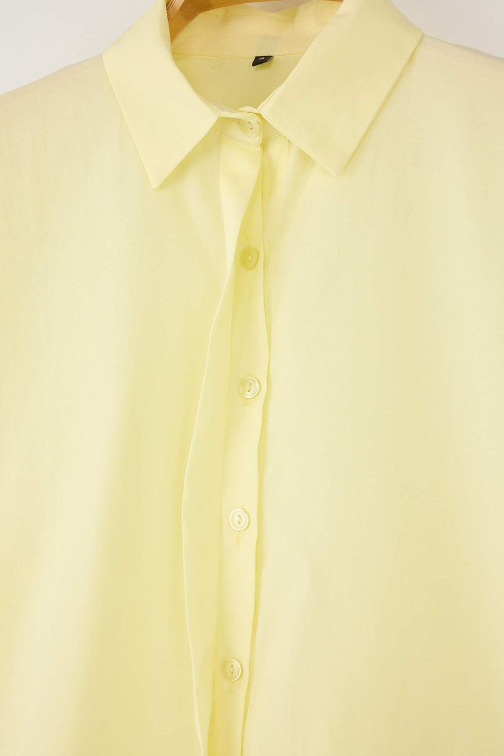 Beyaz Balon Kollu Gomlek TWOSS25GO00173 - Trendyolmilla фото 2