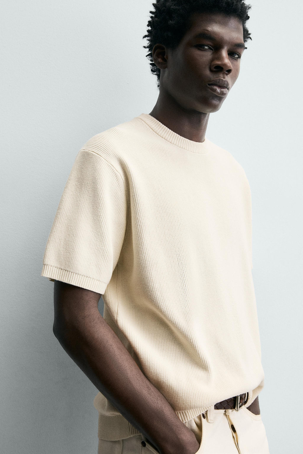 PURL KNIT T-SHIRT - Zara фото 6