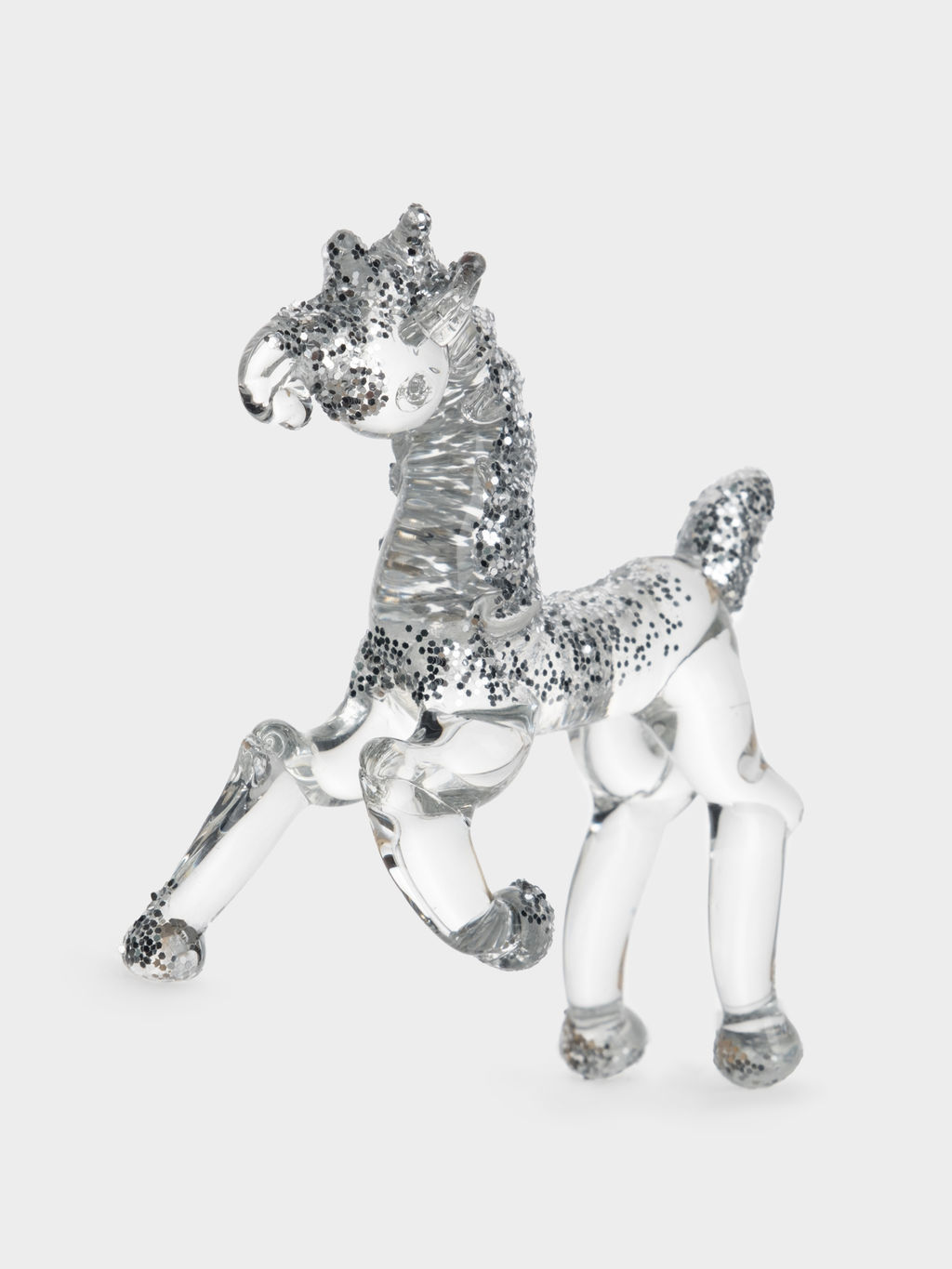Статуэтка, 10х7 см, стекло, серебристая, Лошадка, Horse - Anna lafarg фото 2
