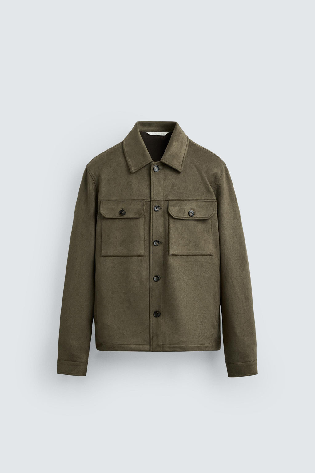 FAUX SUEDE OVERSHIRT - Zara фото 7