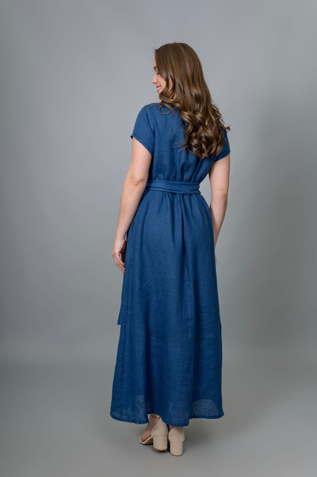 Платье  100% лен