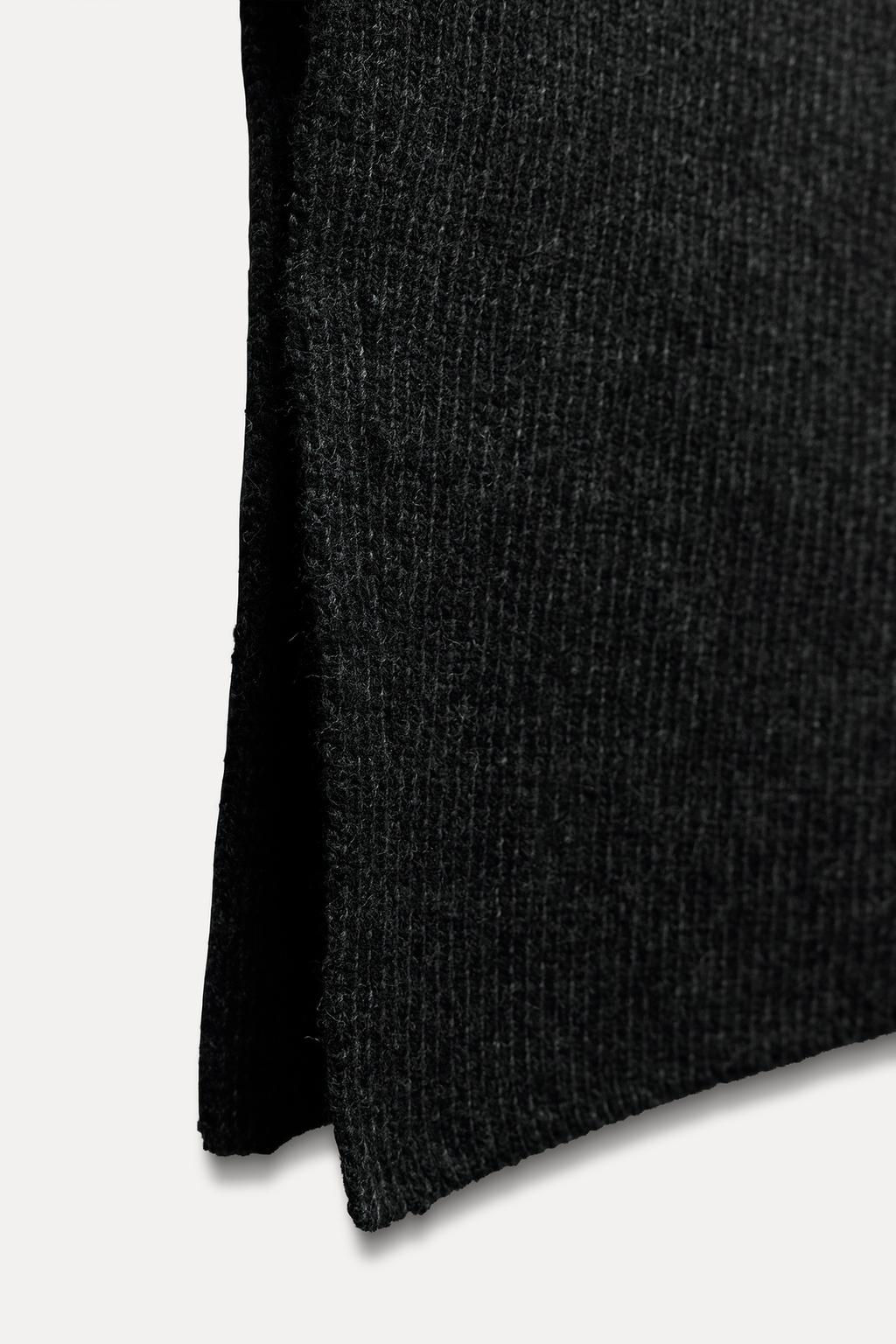 WOOL SLEEVELESS JUMPER WITH SIDE PLEATS - Zara фото 10