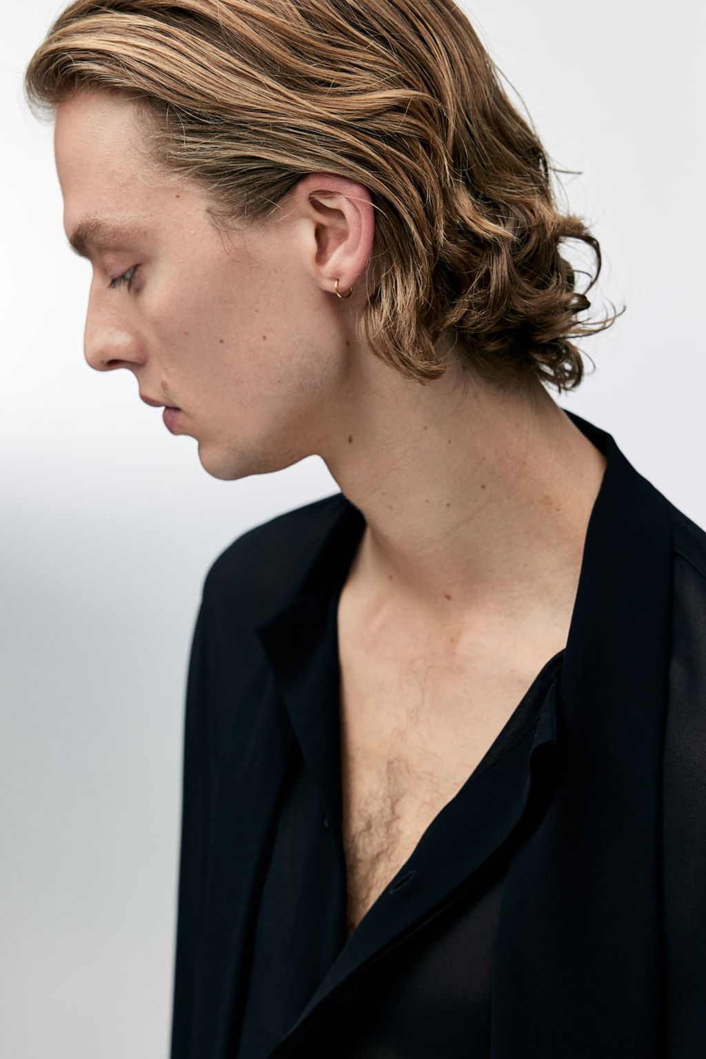 Camisa con cuello fular Regular Fit - H&m фото 3