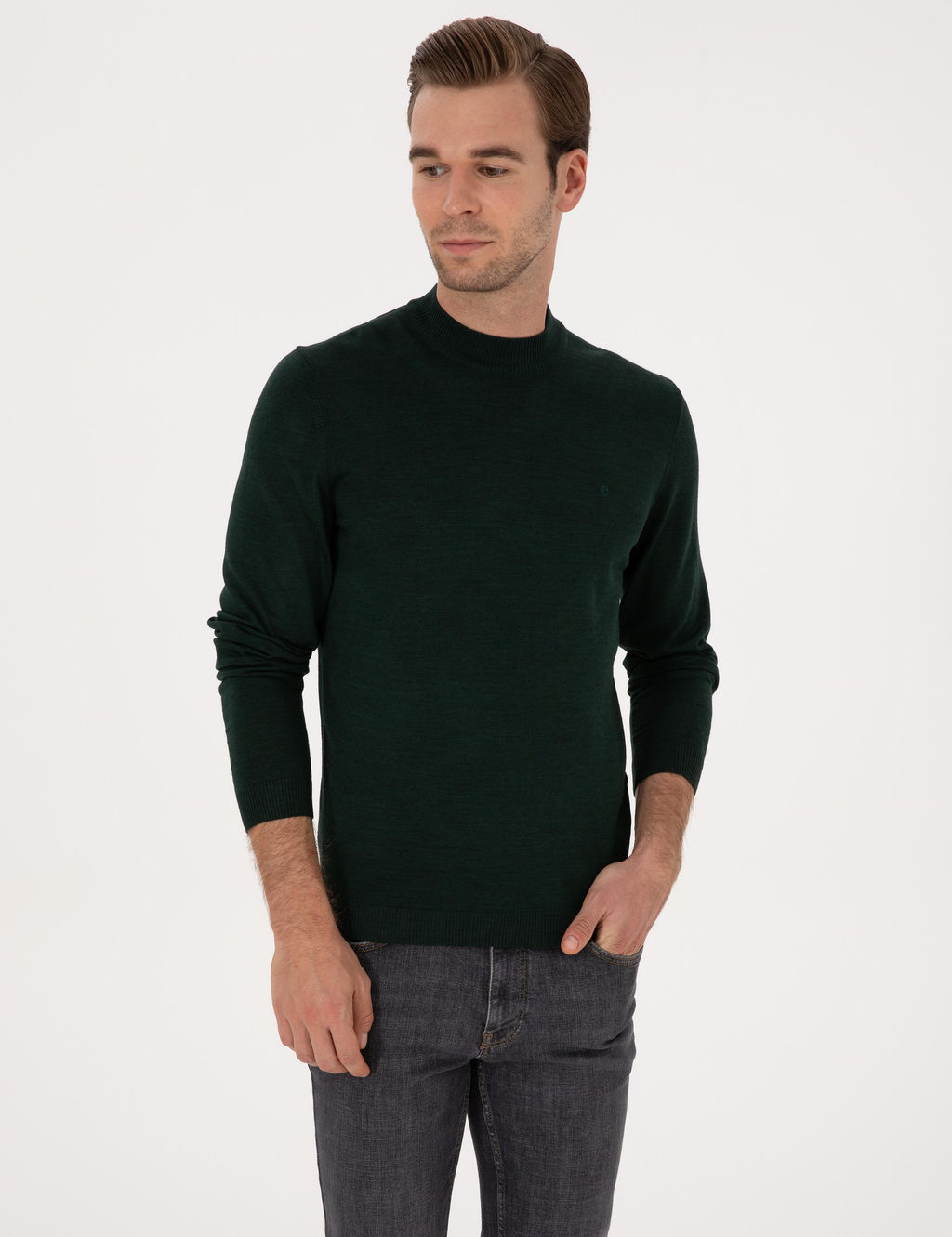 Z_mr_t Slim Fit Basic Kazak - Cacharel фото 3