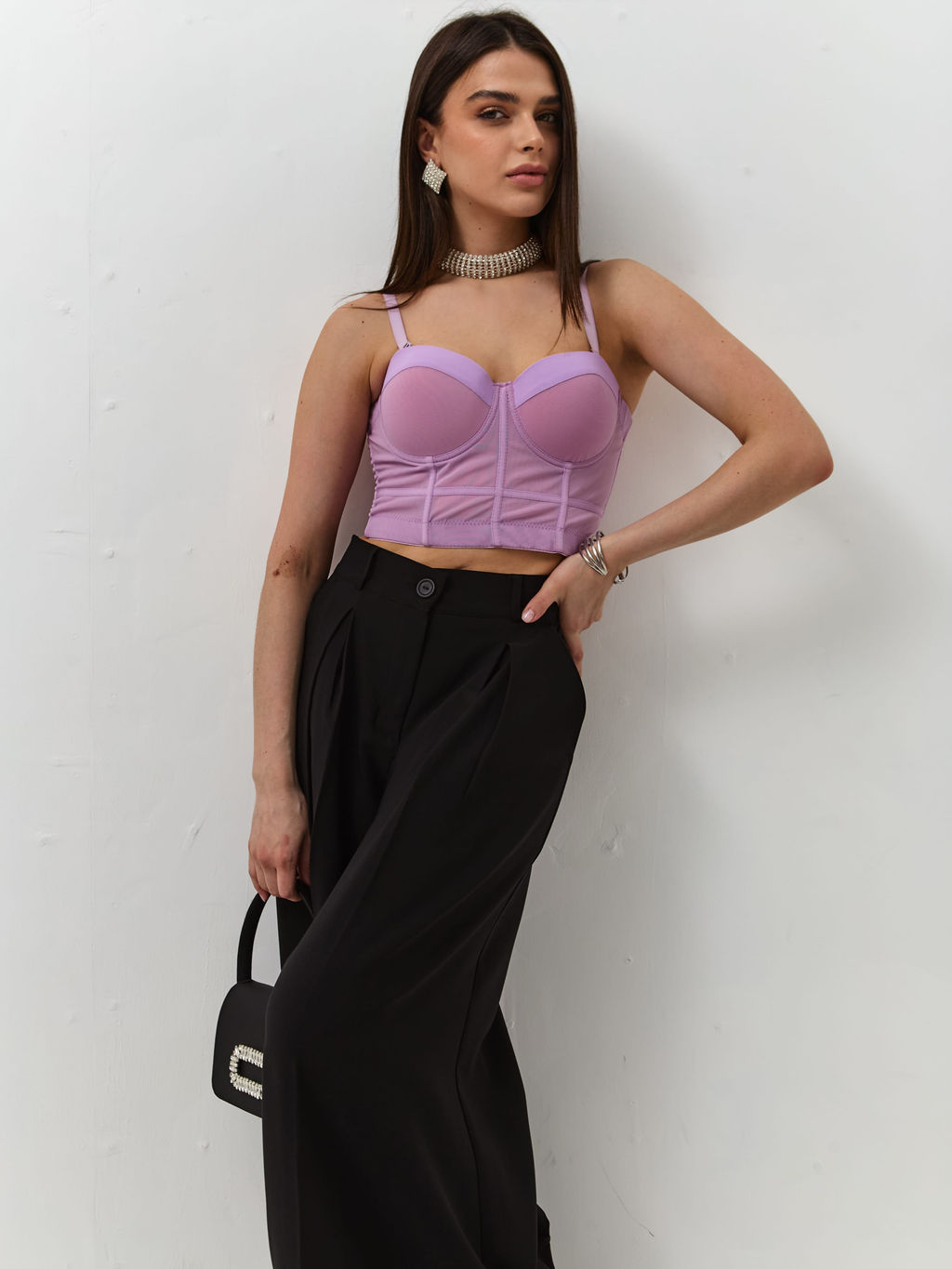 Брюки Вольт (черный) - Nadi bordo фото 2