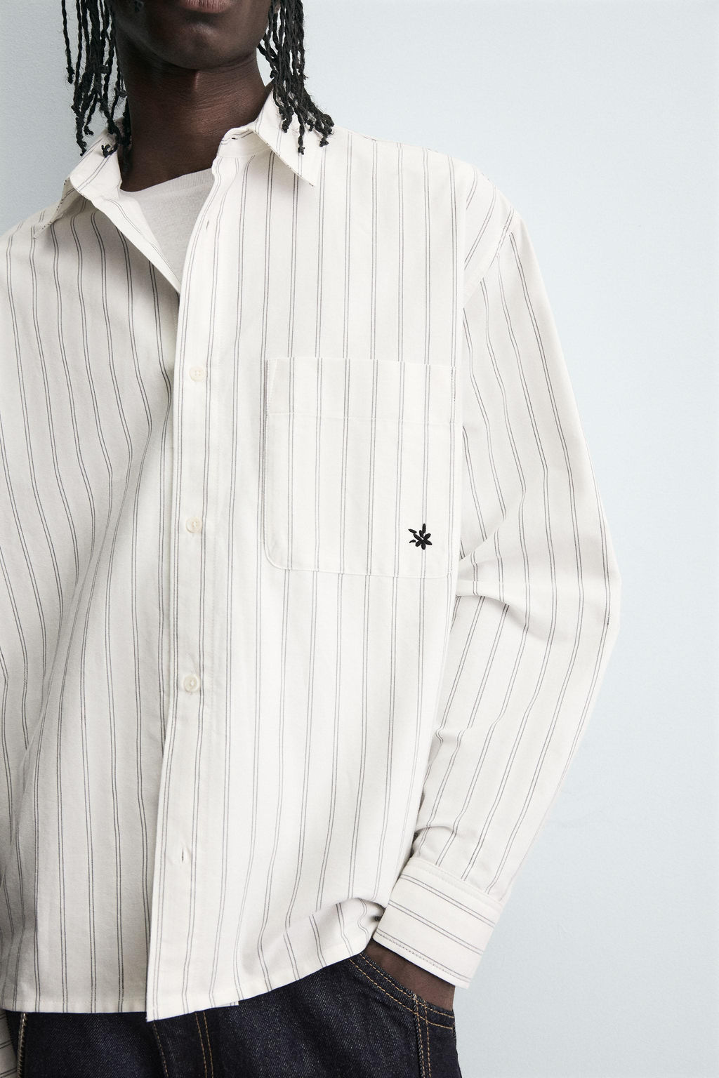 STRIPED SHIRT WITH POCKET - Zara фото 5