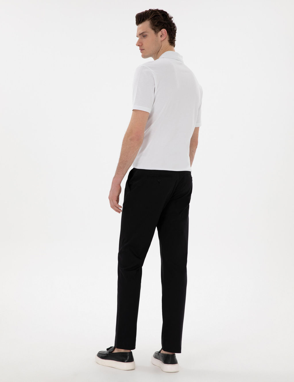 Siyah Regular Fit Kanvas Pantolon - Pierre cardin фото 4