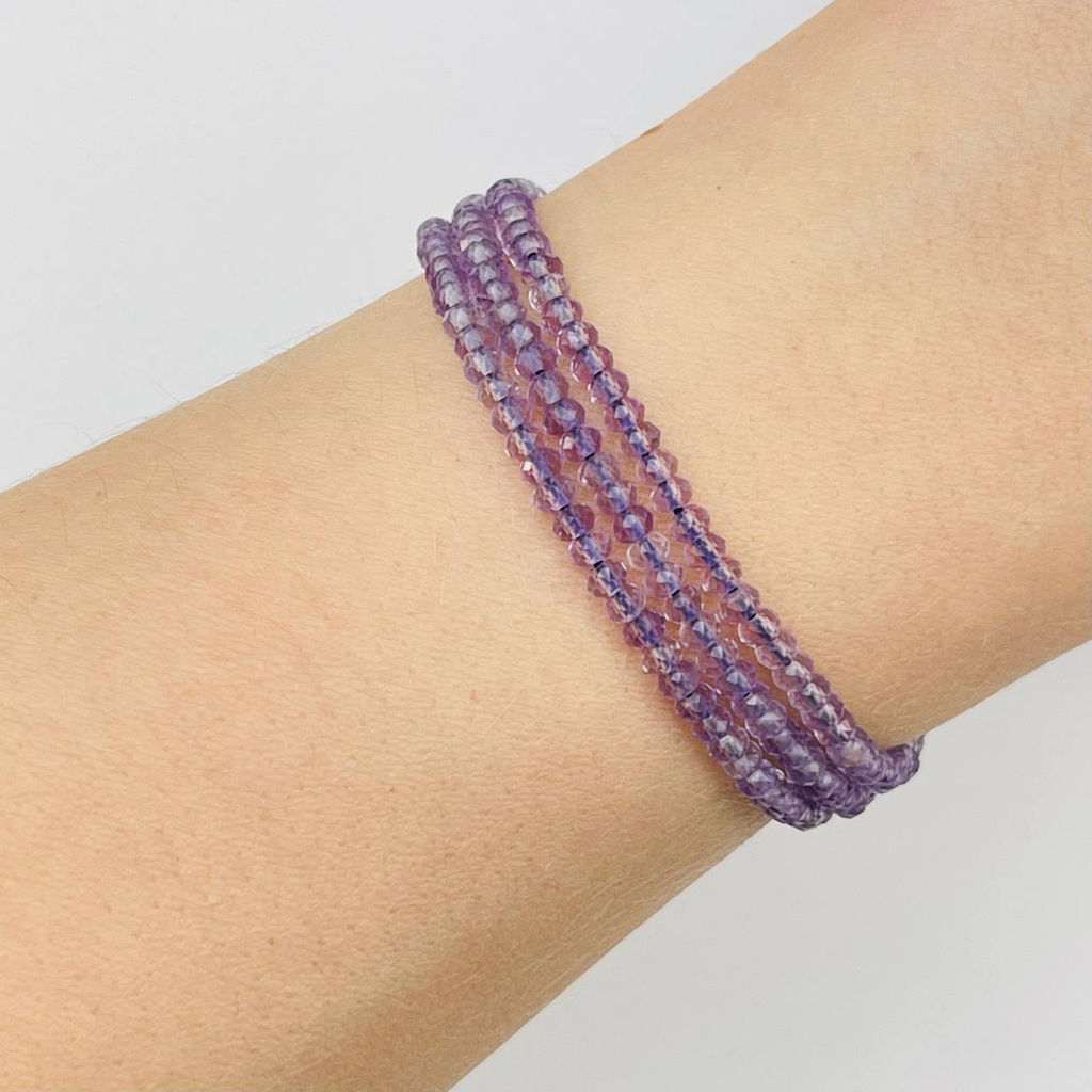 Бусины для украшений из лавандового Аметиста (195 бусин)