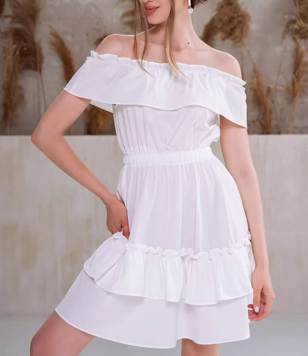 Платье #КТ6063 (1), белый