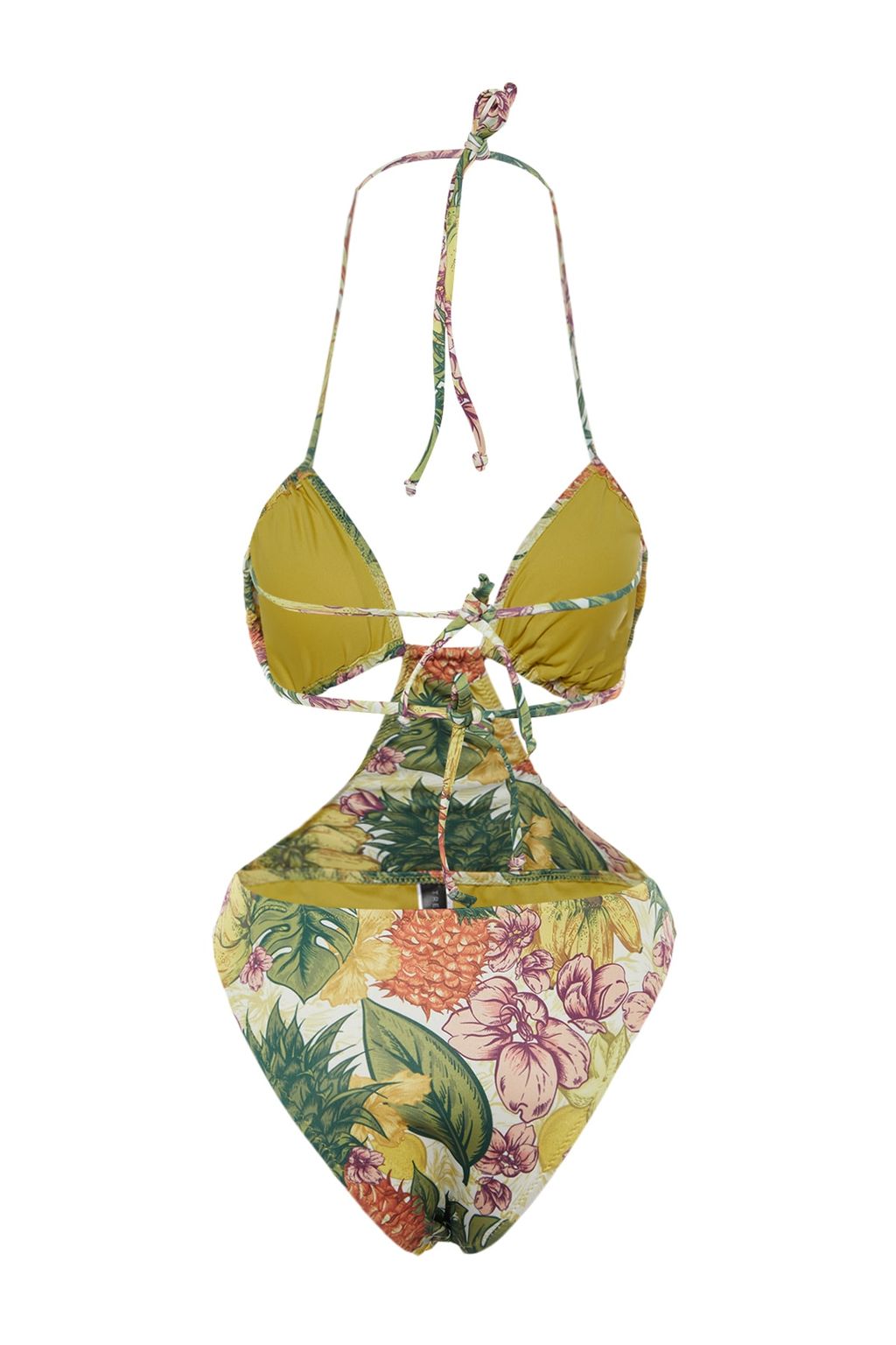 Cicek Desenli Straplez High Leg Mayokini TBESS23MA00012