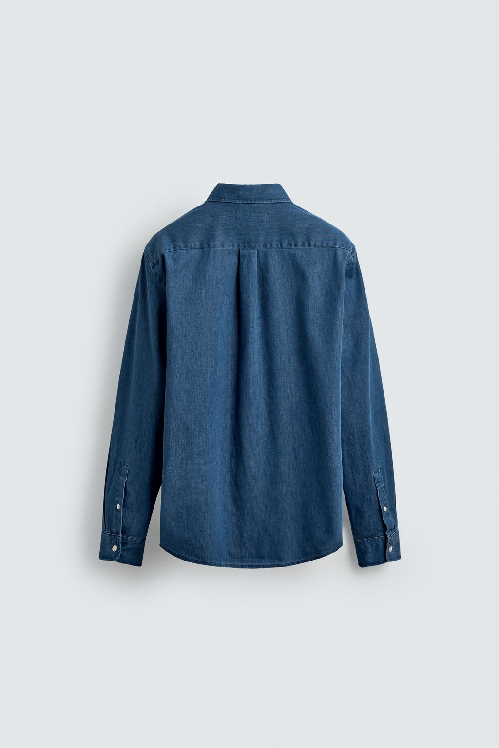 Рубашка Denim Relaxed Fit средне-синяя