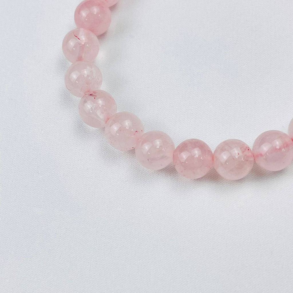 Браслет из мадагаскарского Розового кварца 18 см