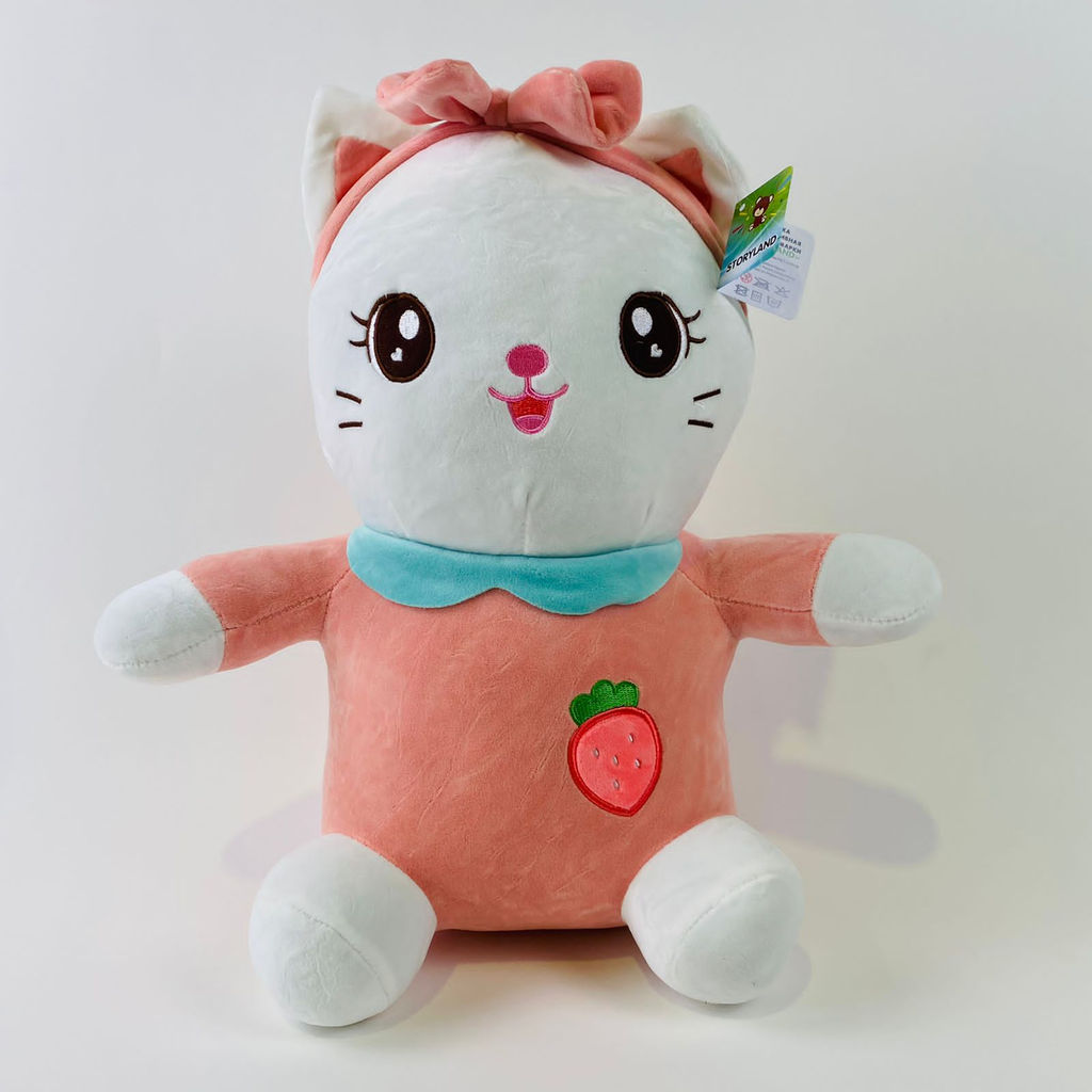 Мягкая игрушка Кошка с ягодкой на животе 45 см - Storyland фото 3