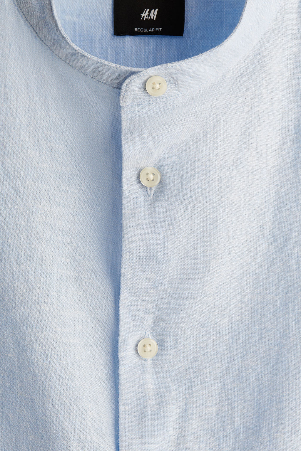 Camisa en mezcla de lino Regular Fit - H&m фото 2