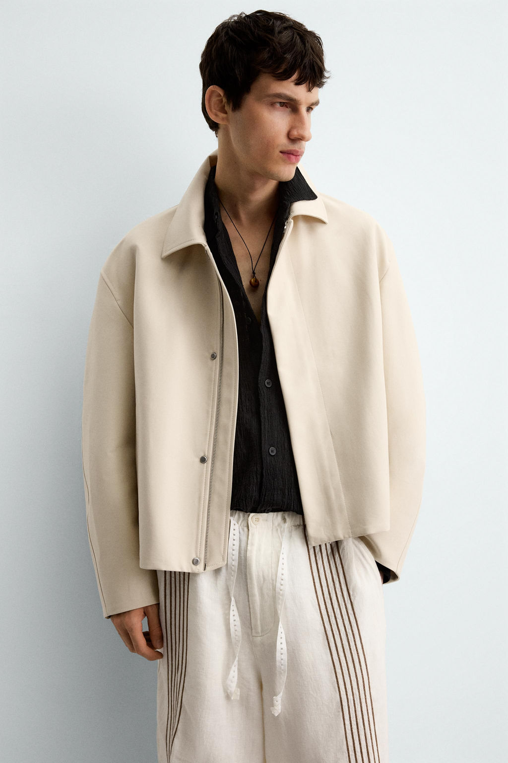 RELAXED FIT BOMBER JACKET - Zara фото 5