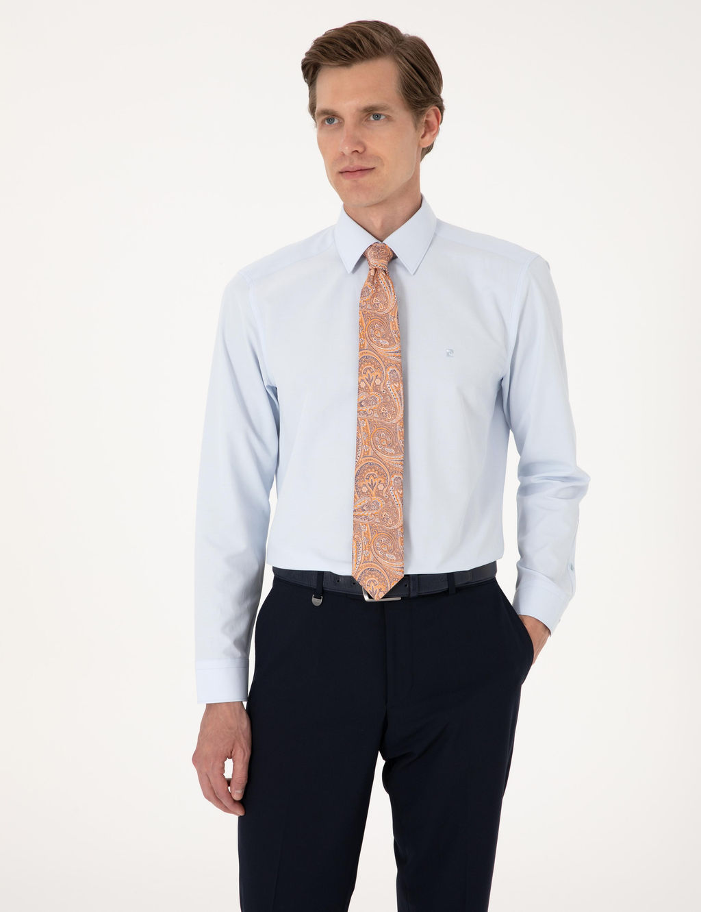 A__k Mavi Regular Fit Uzun Kollu Basic G_mlek