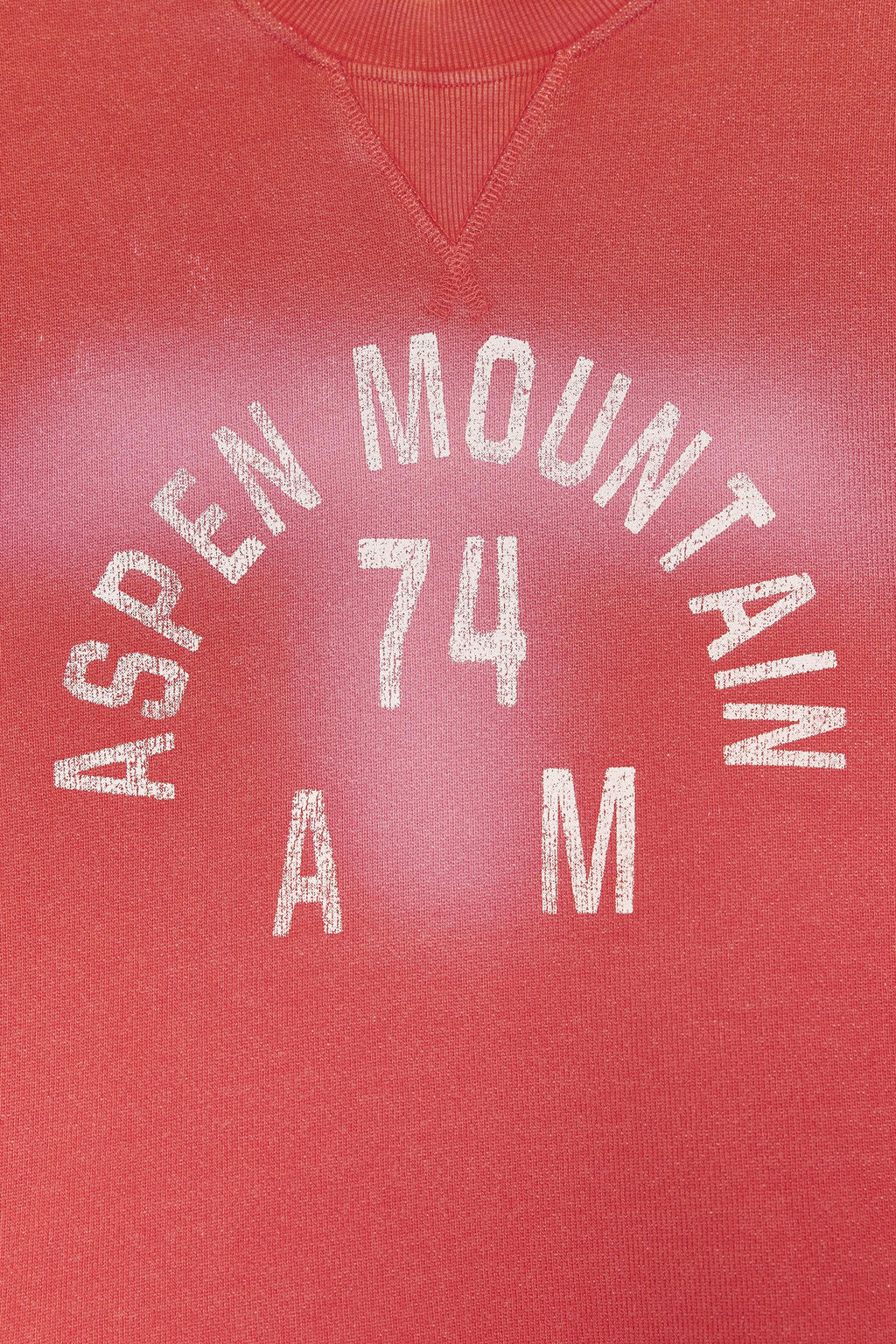 FADED-EFFECT SWEATSHIRT WITH SLOGAN