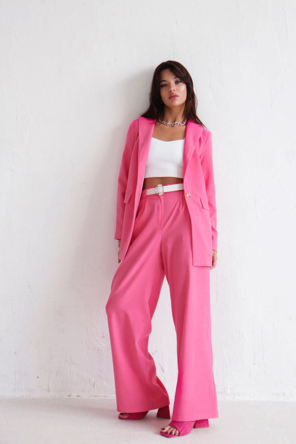 5407 Костюм брючный розовый - Martichelli фото 14