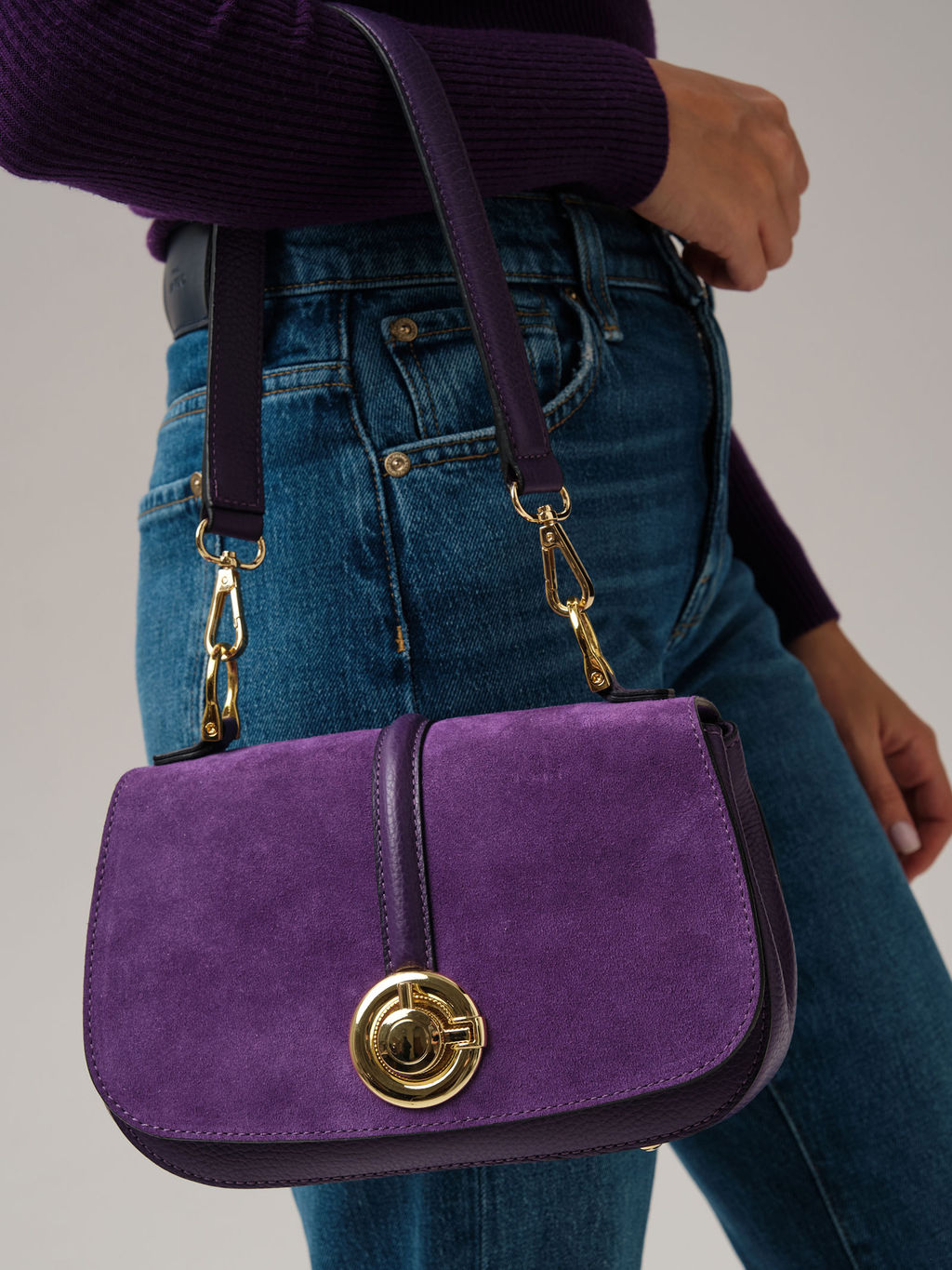 Кросс-боди сумка Azaro 30805 фиолетовая орхидея