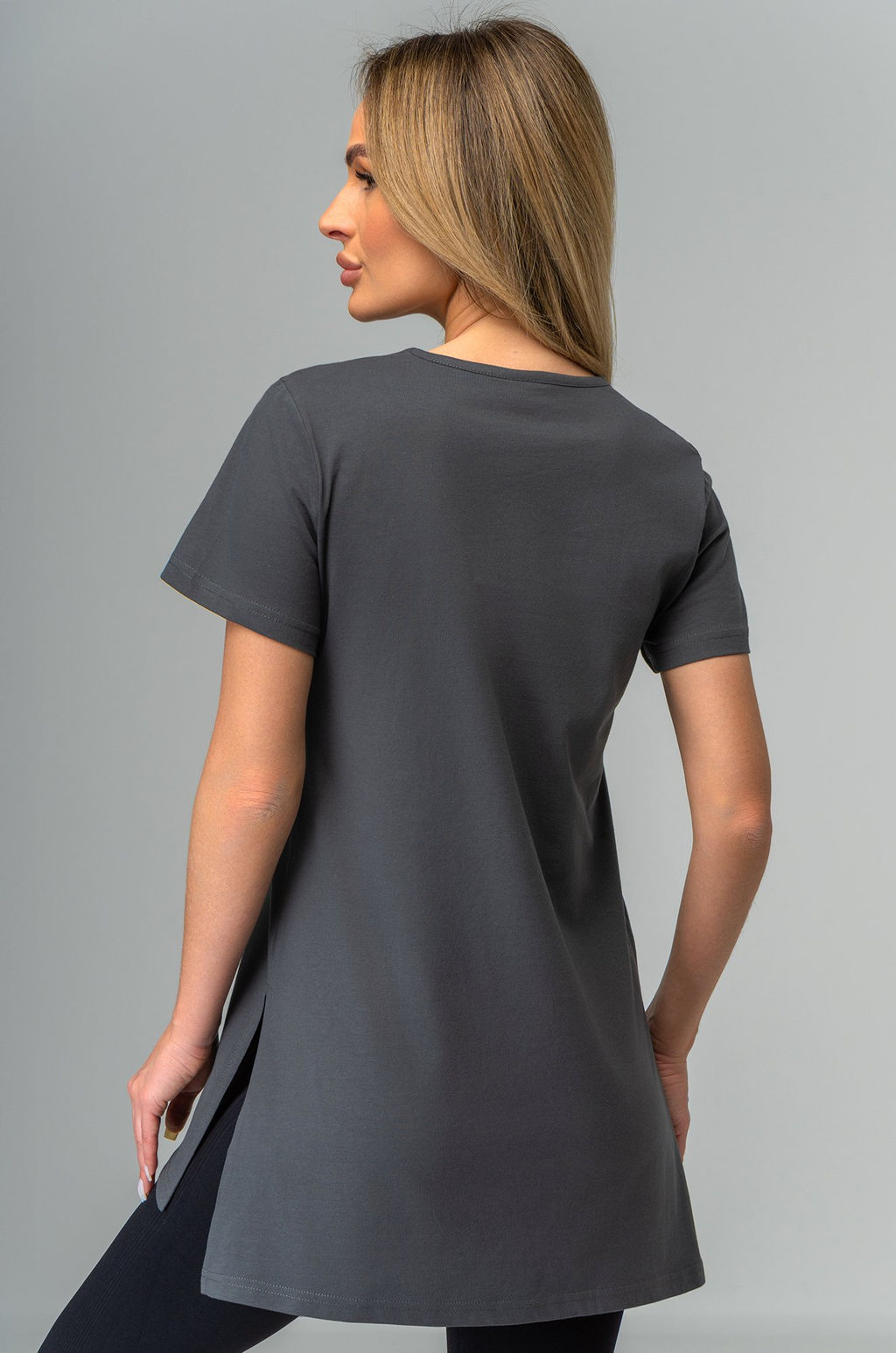 Удлиненная женская футболка с разрезами Happyfox - Happy fox фото 4