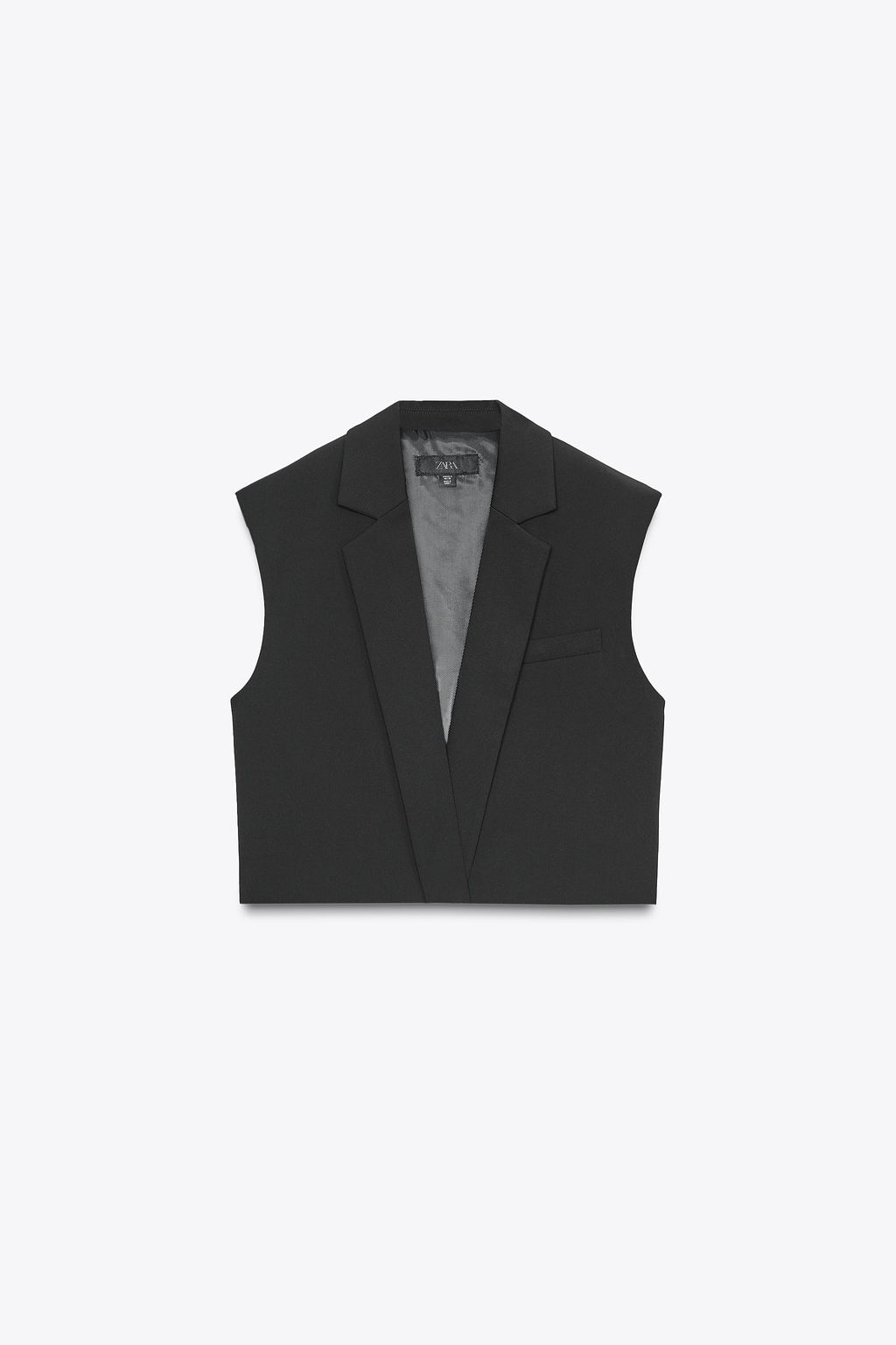 SHORT LAPEL WAISTCOAT - Zara фото 5