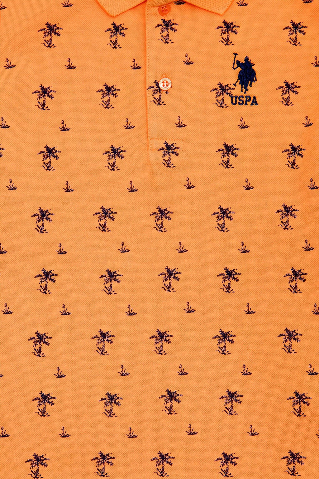 Оранжевая футболка с воротником-поло для мальчика Неожиданная скидка в корзине - U.s. polo assn фото 5