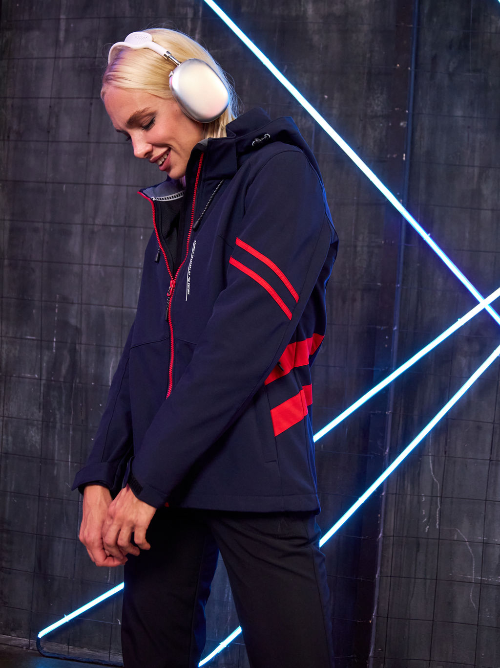 Женская мембранная куртка виндстоппер на флисе Azimuth Заря 124/23982_705 Темно-Синий  фото 35