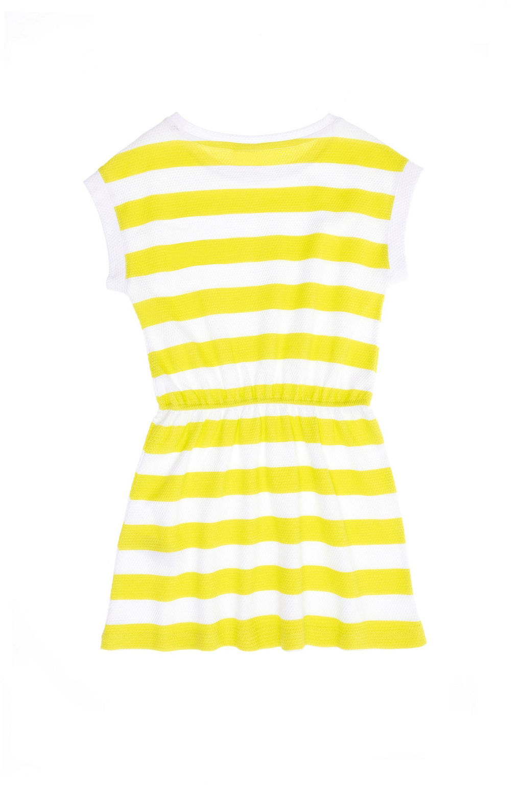 Неоново-желтое трикотажное платье для девочки Неожиданная скидка в корзине - U.s. polo assn фото 2