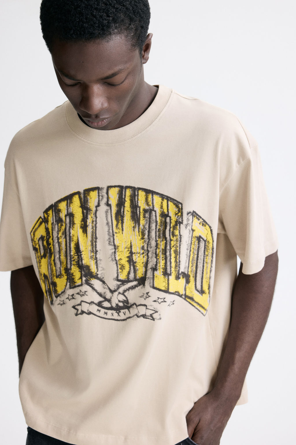 Camiseta con estampado Loose Fit - H&m фото 15