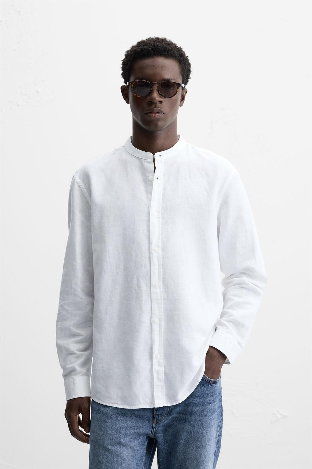 COTTON - LINEN SHIRT - Zara фото 2