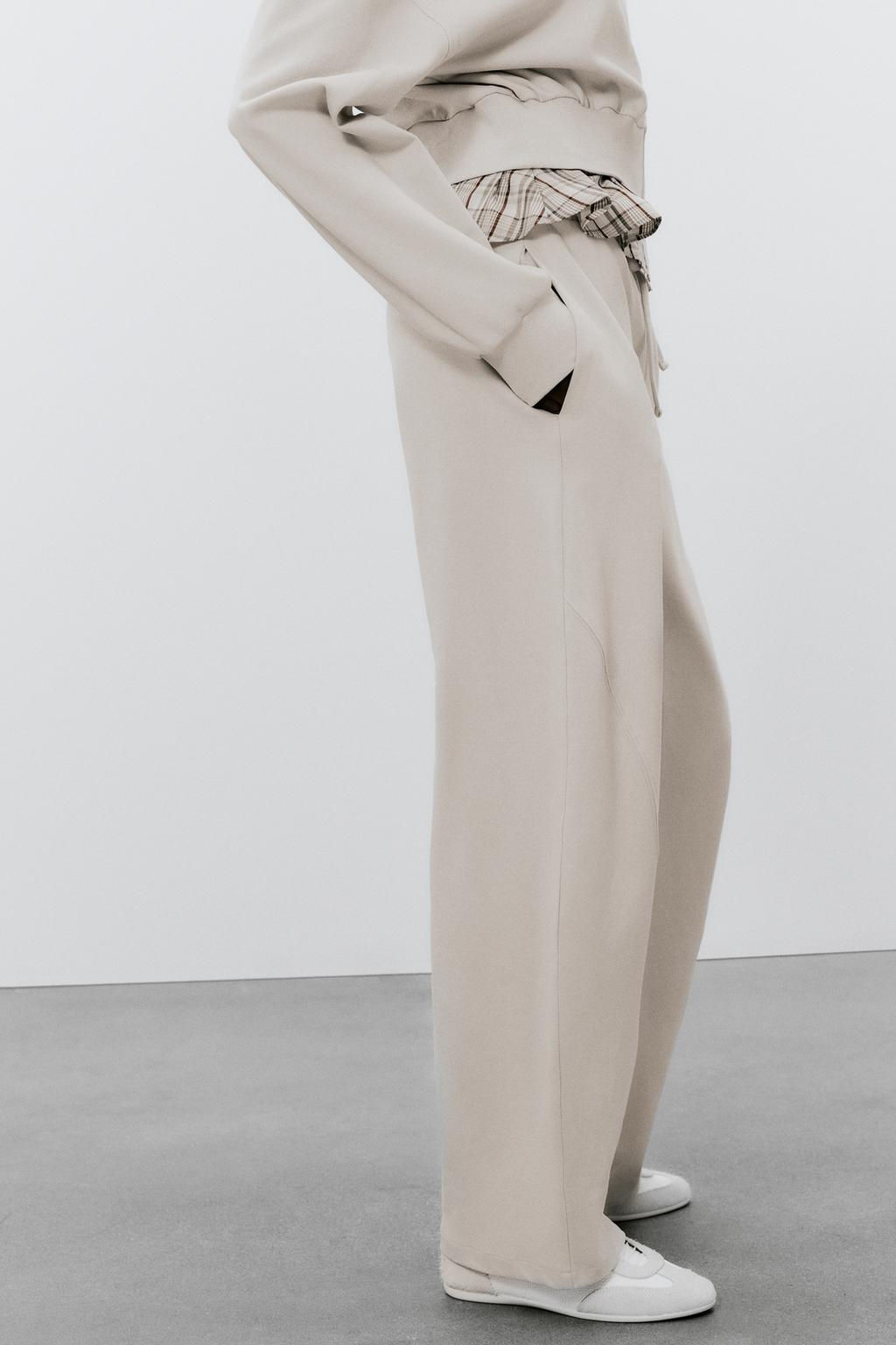 CONTRAST BALLOON TROUSERS - Zara фото 4