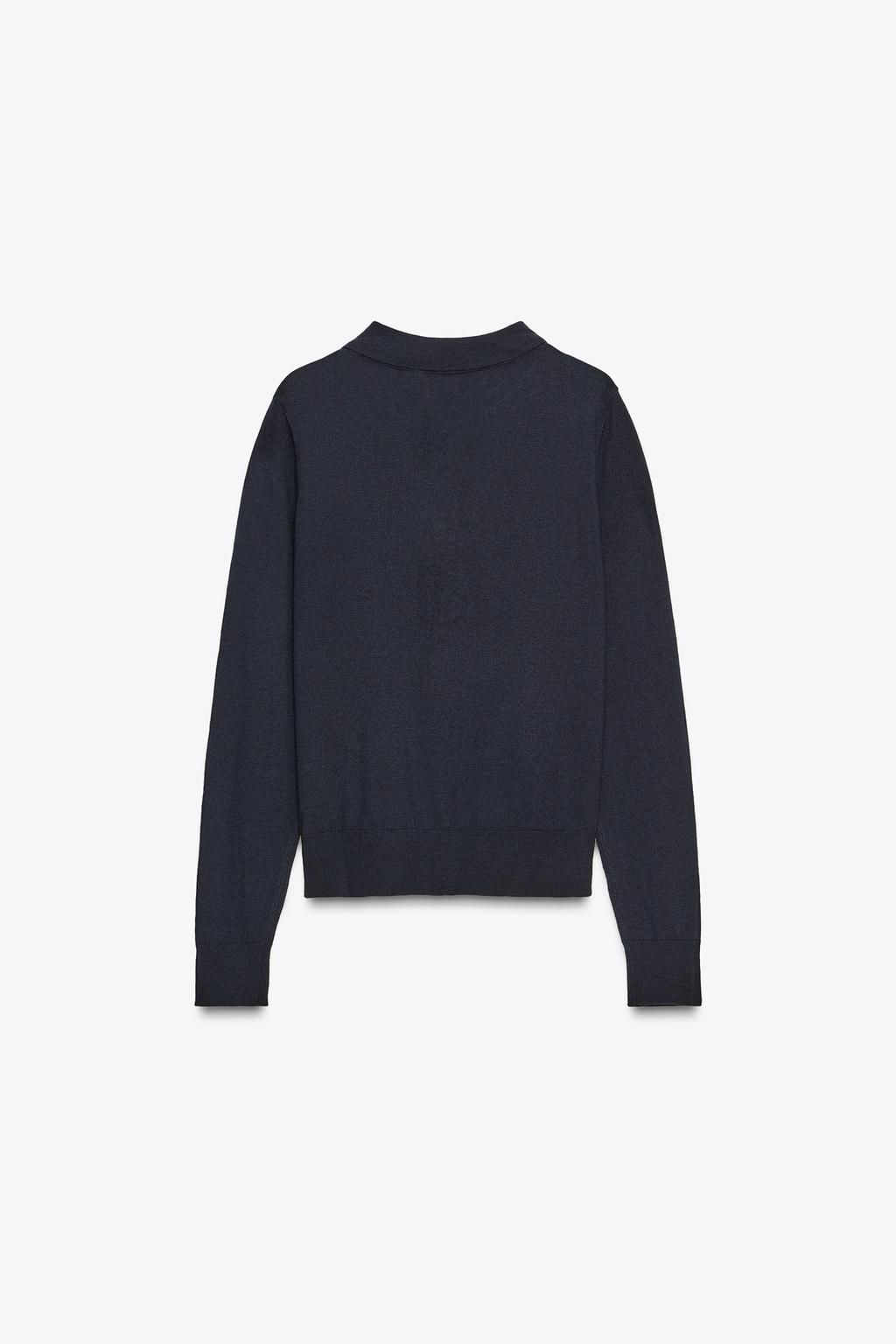 PLAIN KNIT POLO SHIRT - Zara фото 15