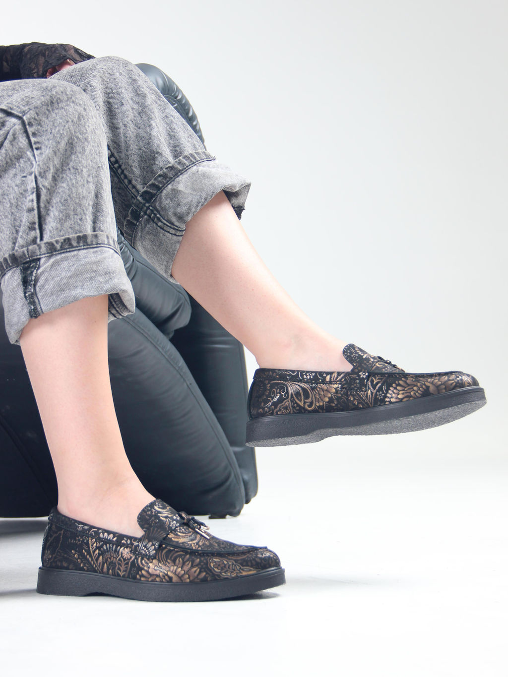 Лоферы лоферы EDART 170.2699bl. Черный грация  фото 12