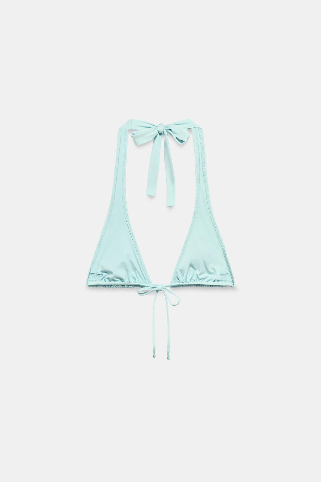 TOP BIKINI CORTINILLA TACHAS / Turquesa claro - Zara фото 5