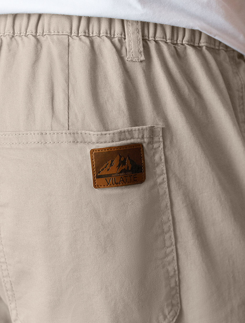 VILATTE / Брюки с поясом на резинке из эластичного твилла  фото 3