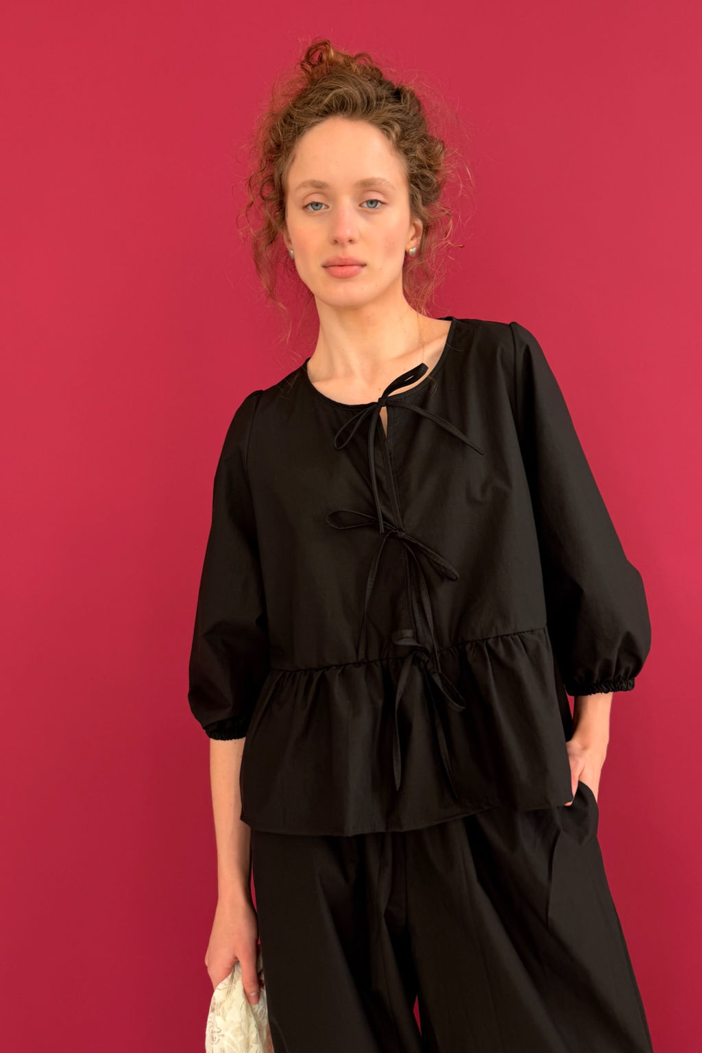 Блузка NATURE093/03/Черный