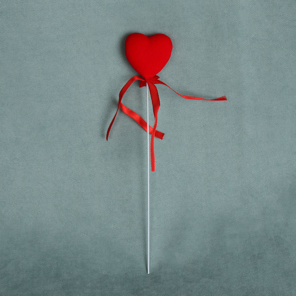 Декоративное украшение Сердце набор 12 шт 21 см топпер / DYS-21 /уп 100/300/ - Галеонтрейд фото 2