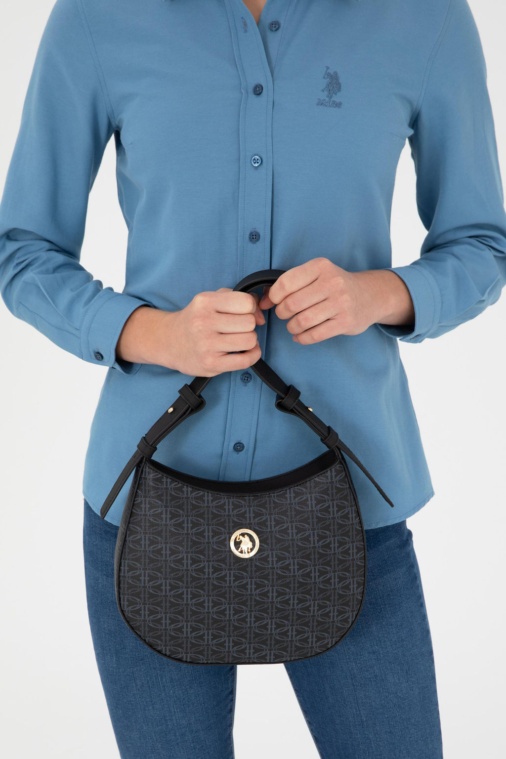 Женская черная сумка Неожиданная скидка в корзине - U.s. polo assn фото 2