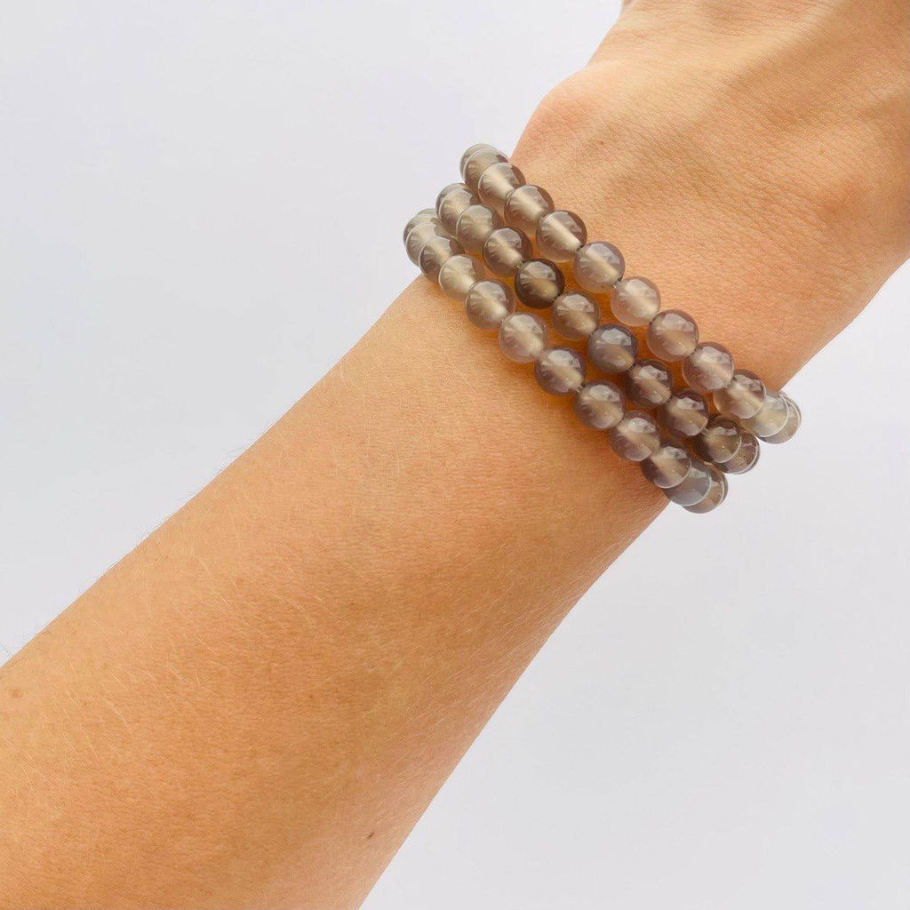 Бусины для украшений из серого Агата