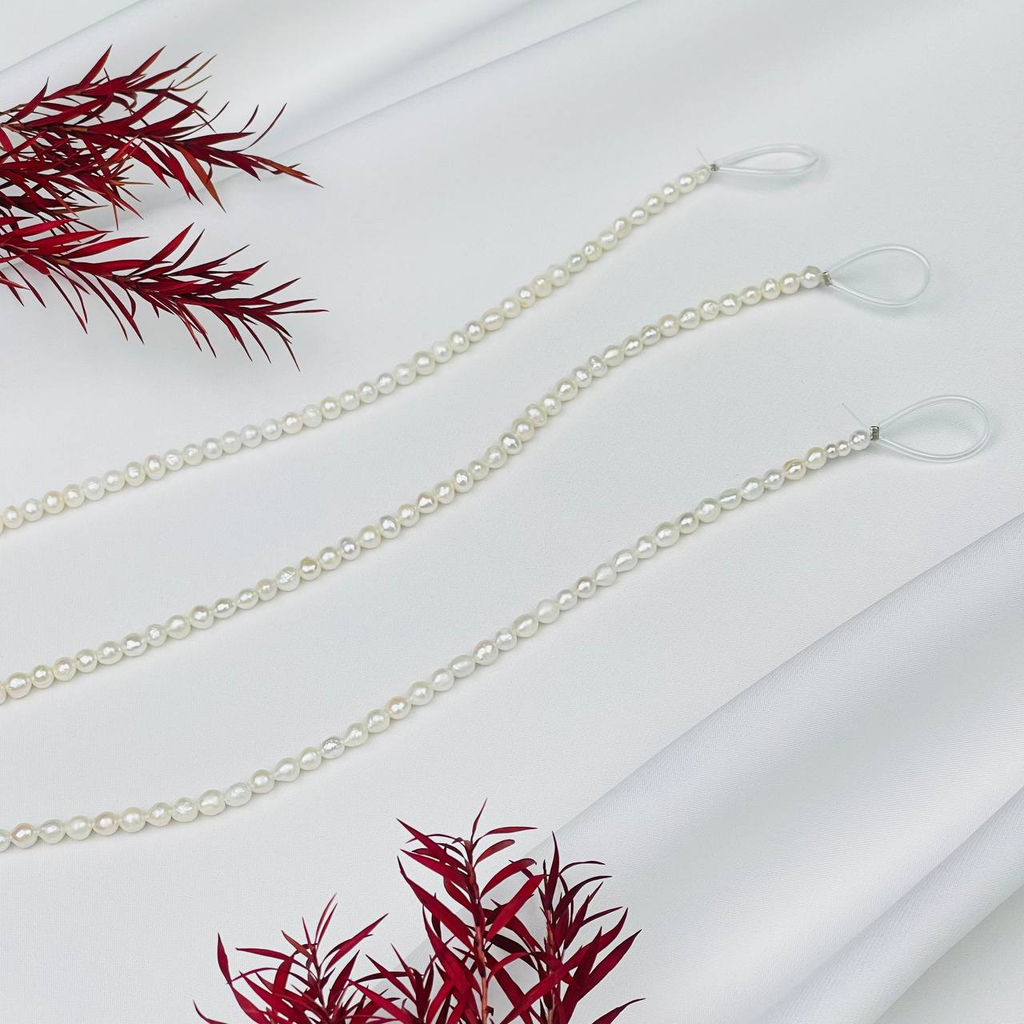 Бусины для украшений из белого Жемчуга 38 см