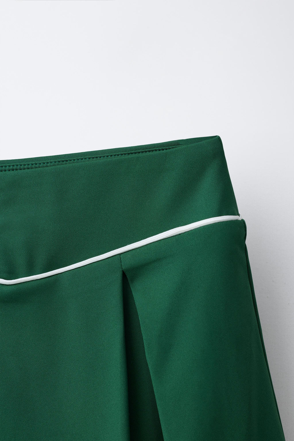 FALDA TABLAS VIVOS CONTRASTE / Verde medio - Zara фото 5