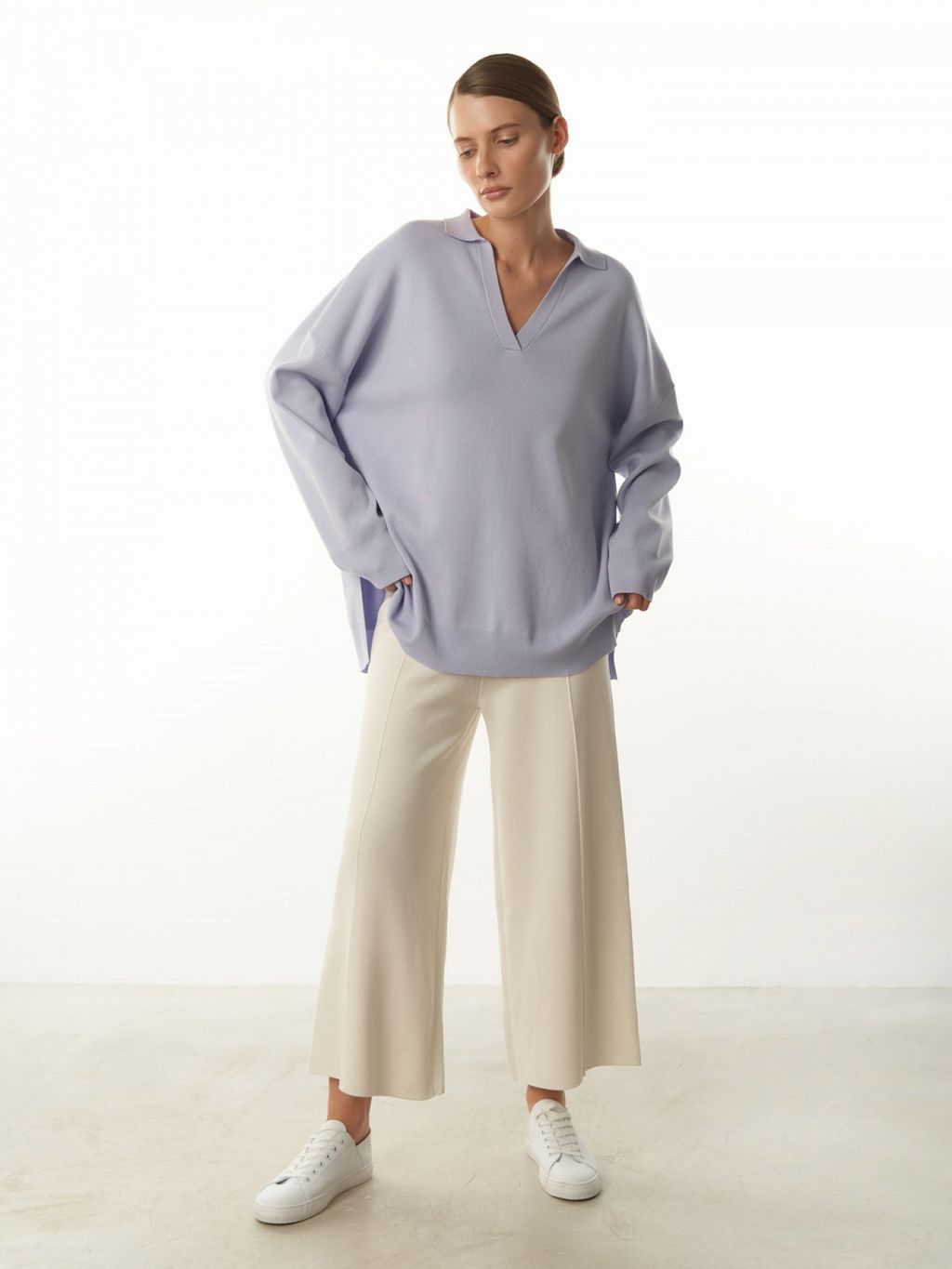 Conso/KJL 230711 - violet haze Джемпер женский  фото 4