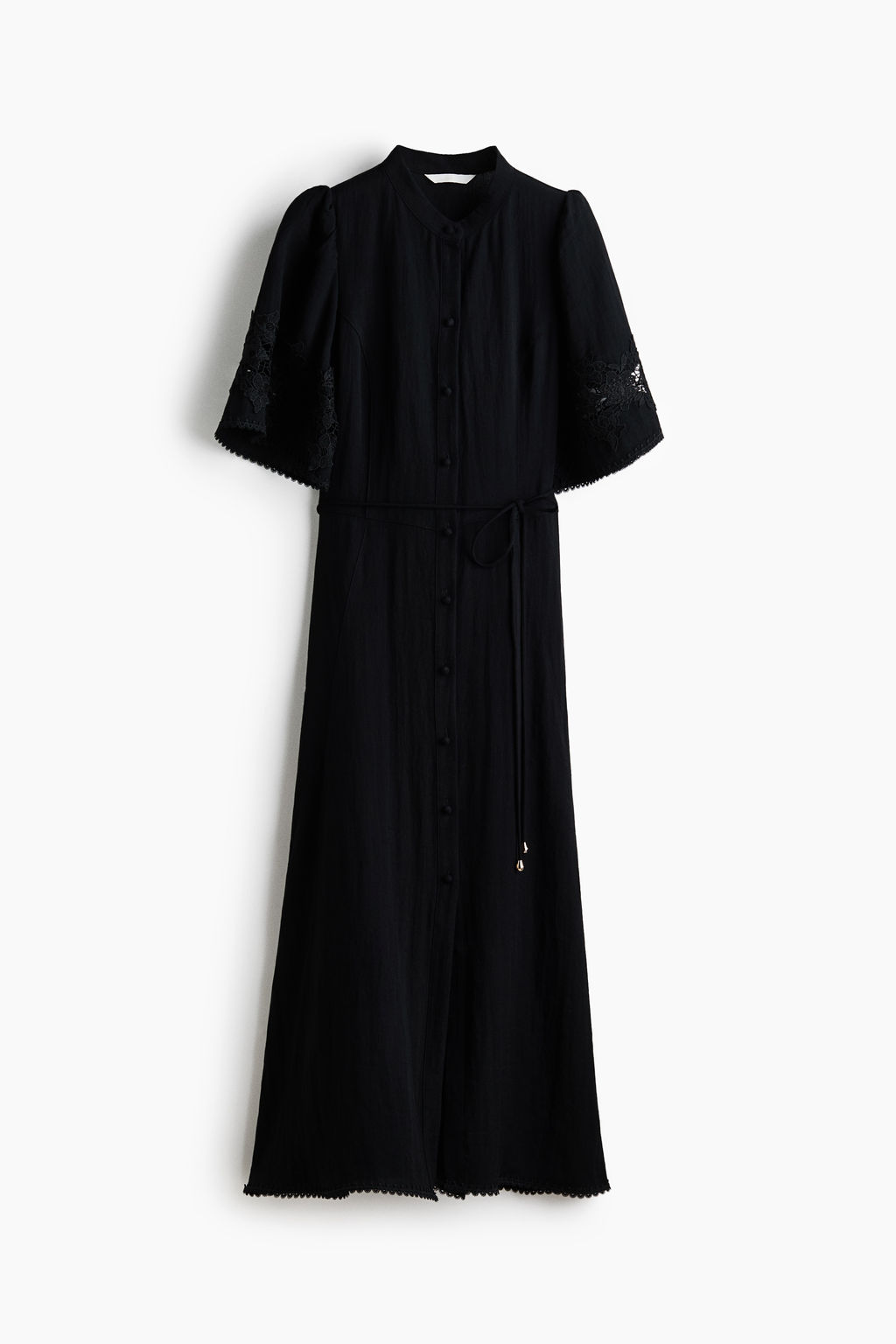 Vestido efecto arrugado con bordado ingl?s - H&m фото 2