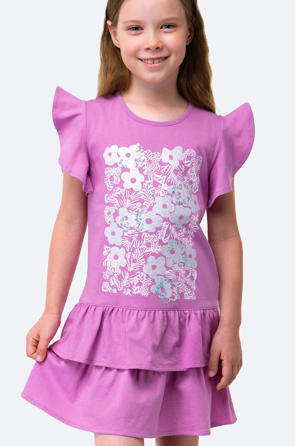 Летнее хлопковое платье для девочки Happy Fox  фото 10