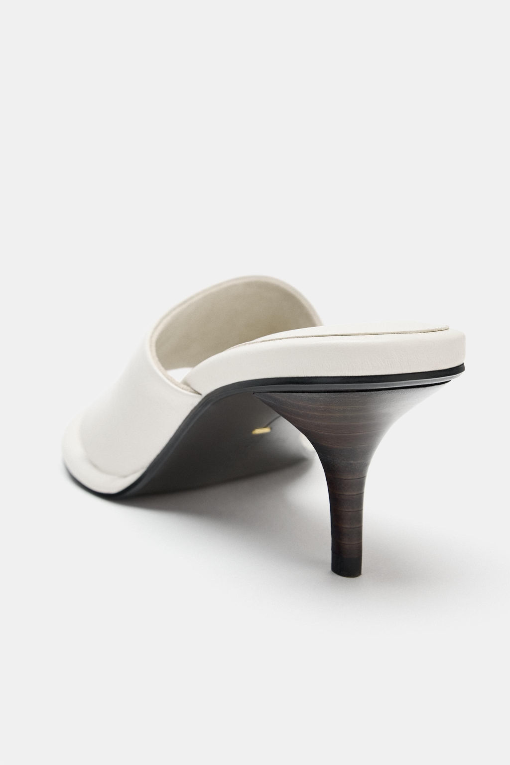 SANDALIA TAC?N PIEL LIMITED EDITION / Blanco - Zara фото 7