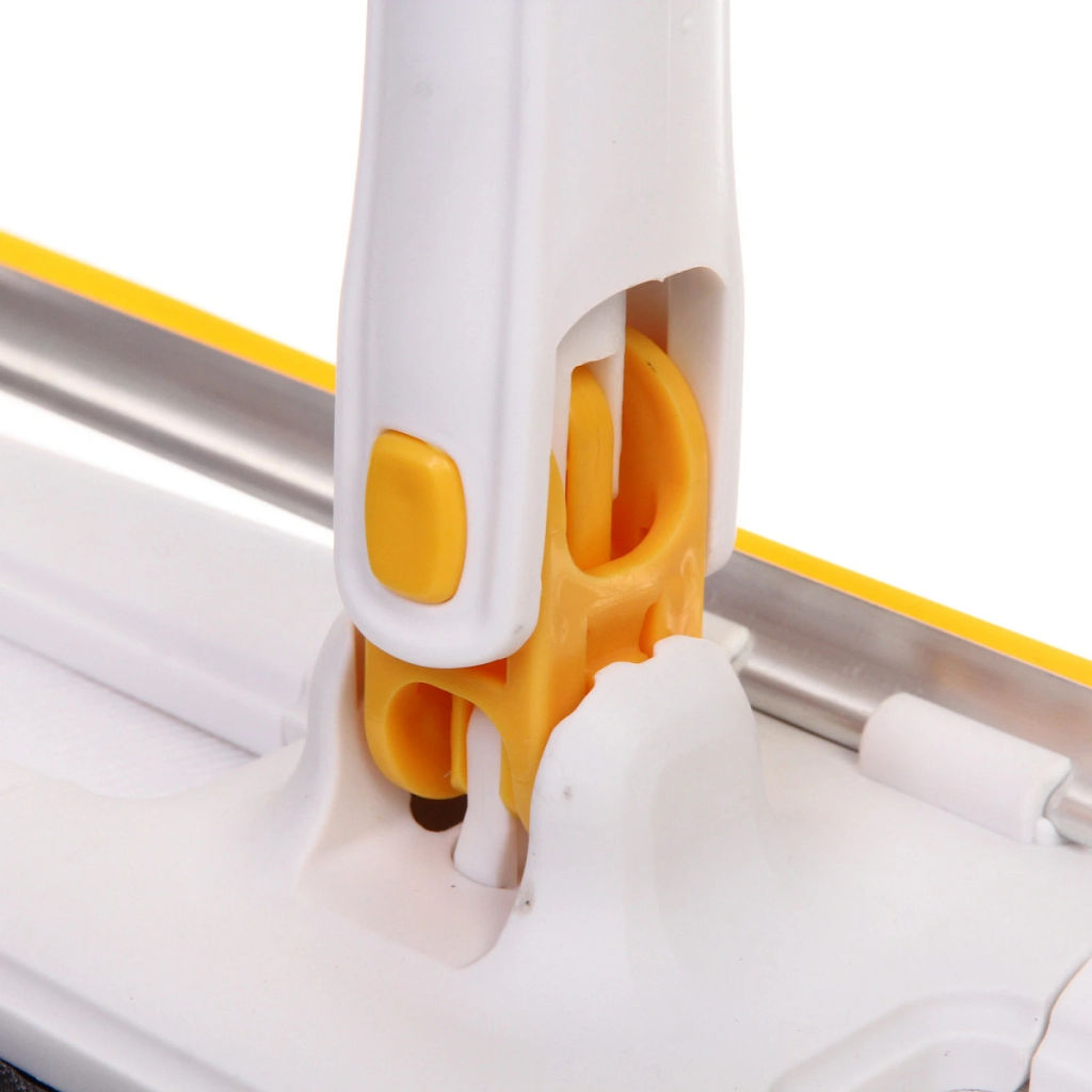 Швабра с отжимом, ручка 125 см "Skay" цвет белый в комплекте две насадки