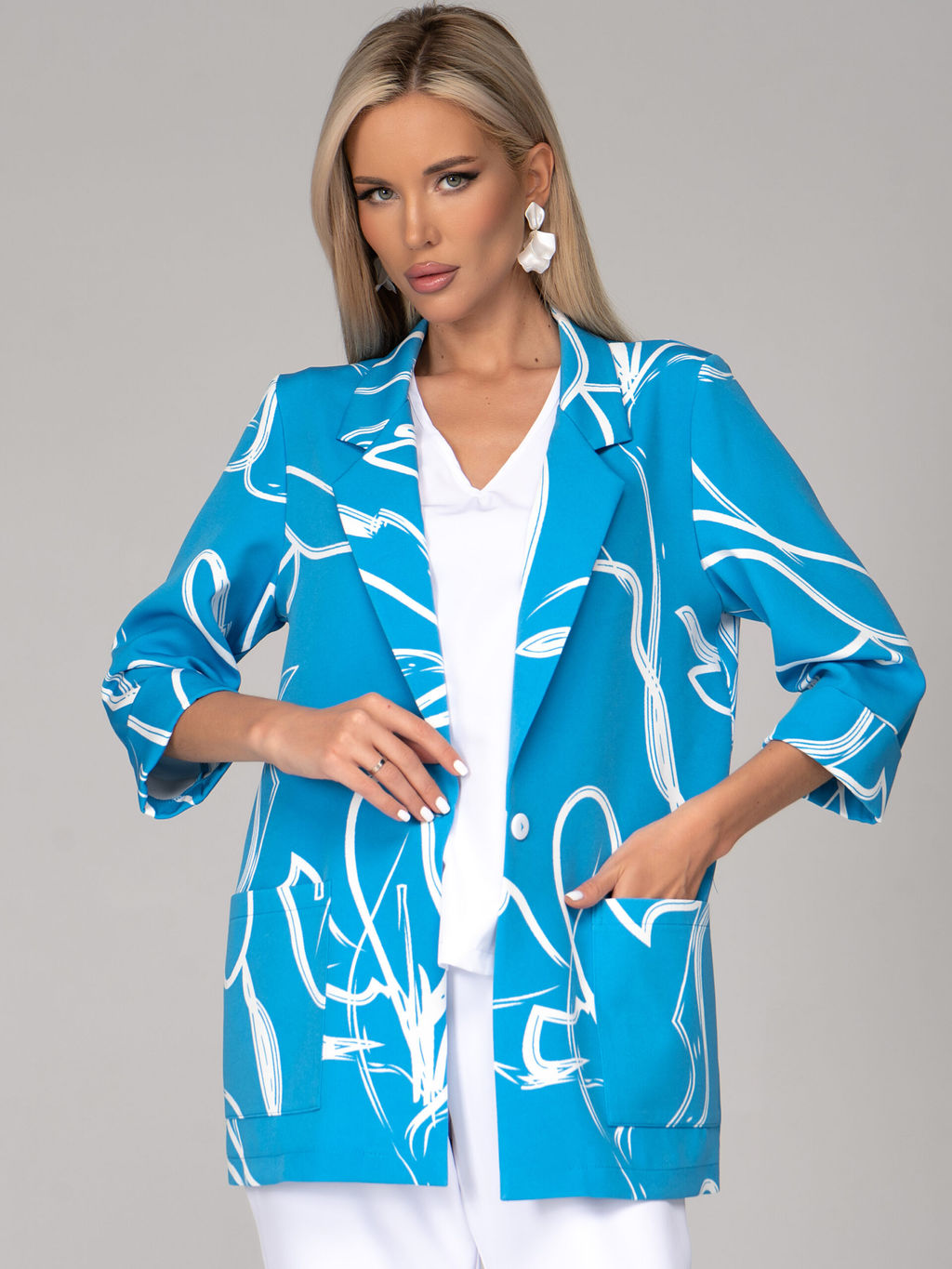 Пиджак Шерри (голубой) - Эльза фото 13