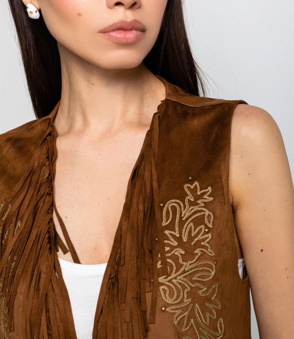 Жилет #КТ9833, коричневый - Dommod фото 5