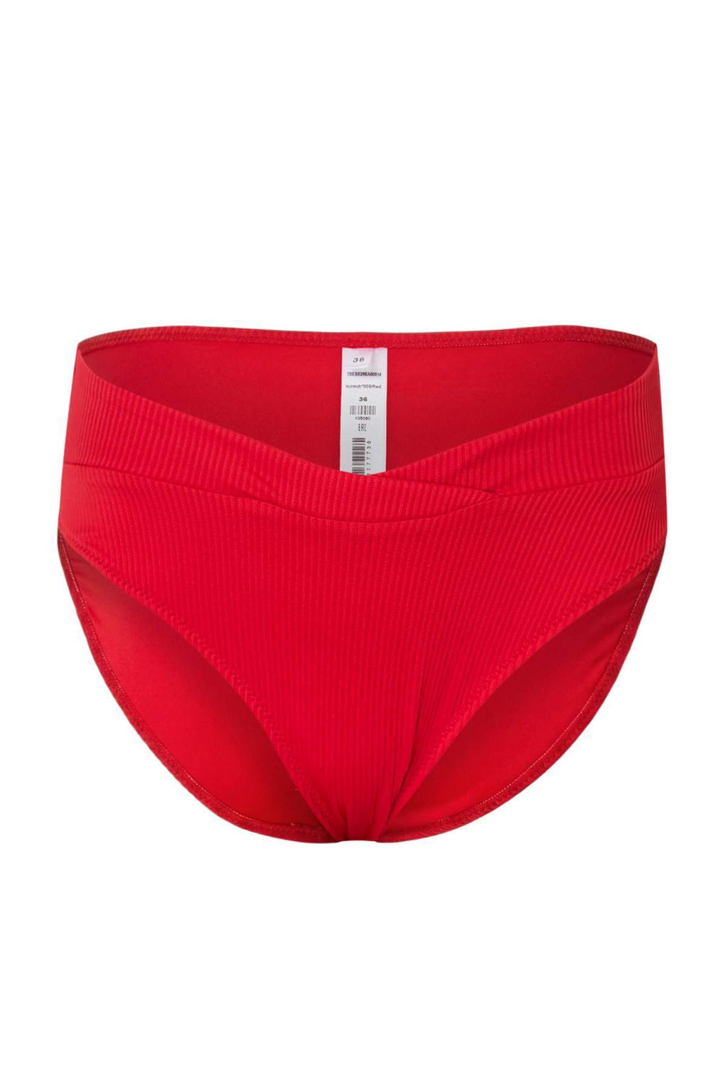 K?rm?z? Dokulu Normal Bel Regular Bikini Alt? TBESS26BA00014