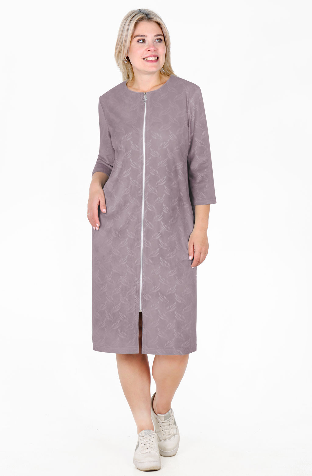 Халат Марго Х-462 (46-62) велюр - Лотос фото 9